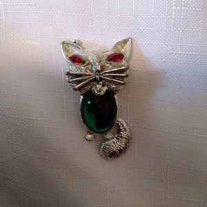 Vintage Jelly Belly Cat Brooch